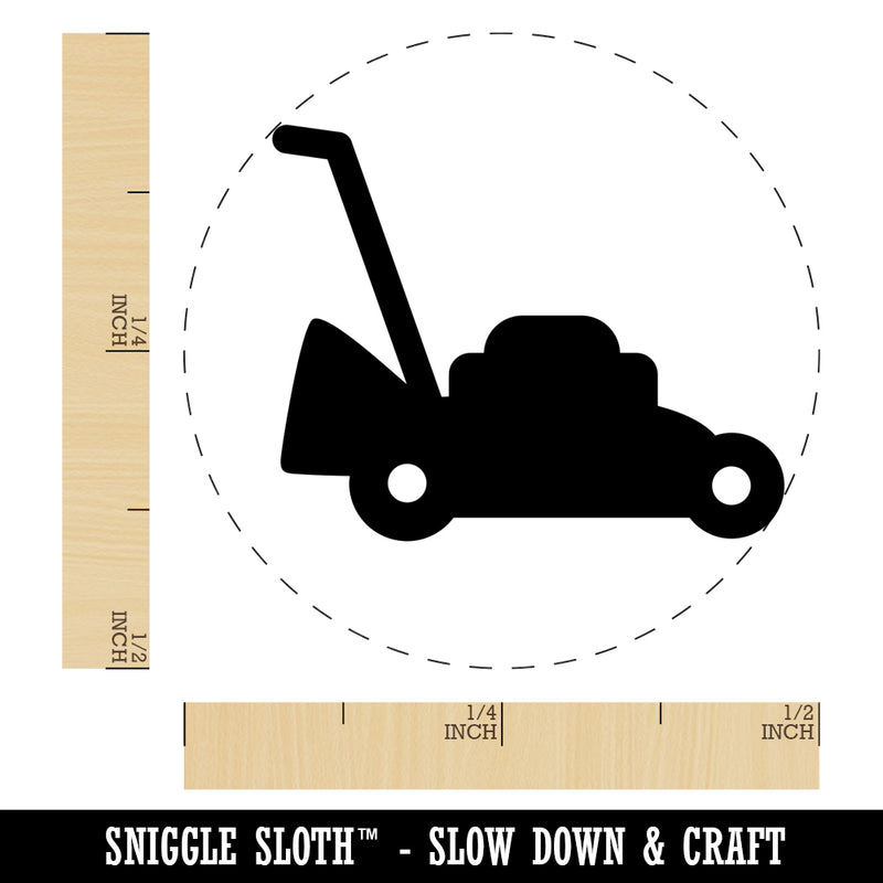 Lawn Mower Rubber Stamp for Stamping Crafting Planners