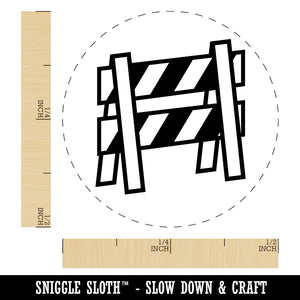 A-frame Barricade Barrier Construction Rubber Stamp for Stamping Crafting Planners