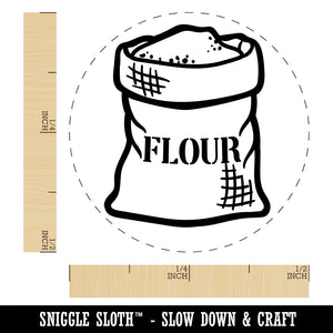 Bag of Flour Baking Rubber Stamp for Stamping Crafting Planners