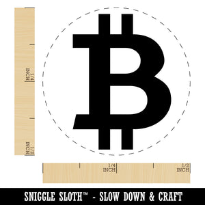 Bitcoin Symbol Cryptocurrency Money Rubber Stamp for Stamping Crafting Planners