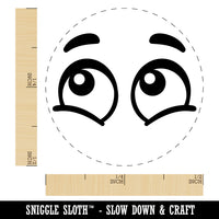 Cartoon Eyes Happy Joyous Rubber Stamp for Stamping Crafting Planners