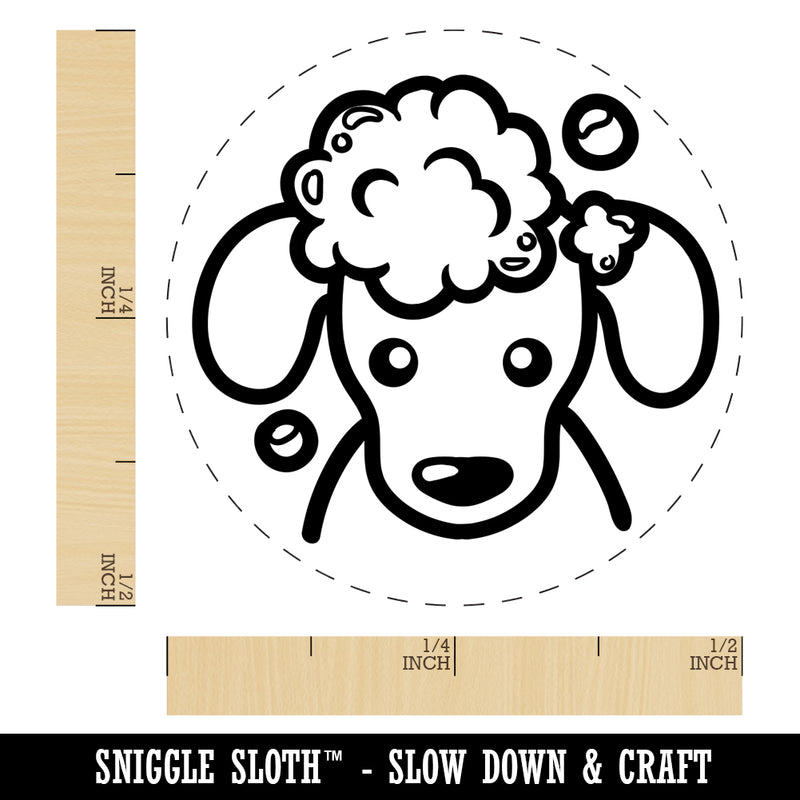 Dog Wash Bubble Bath Rubber Stamp for Stamping Crafting Planners