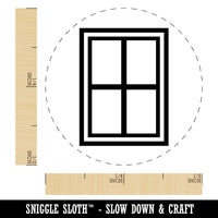 Glass Window Rubber Stamp for Stamping Crafting Planners