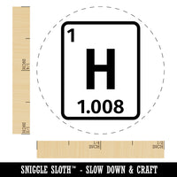 Hydrogen Periodic Table of Elements Science Chemistry Rubber Stamp for Stamping Crafting Planners