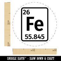 Iron Periodic Table of Elements Science Chemistry Rubber Stamp for Stamping Crafting Planners