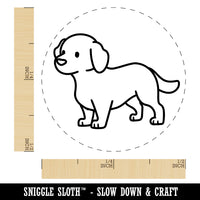 Labrador Retriever Standing Dog Rubber Stamp for Stamping Crafting Planners