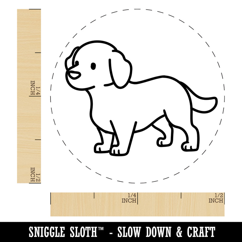 Labrador Retriever Standing Dog Rubber Stamp for Stamping Crafting Planners