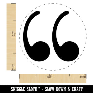 Quotation Marks Rubber Stamp for Stamping Crafting Planners