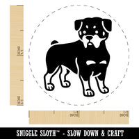 Rottweiler Rottie Standing Dog Rubber Stamp for Stamping Crafting Planners