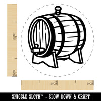 Serving Wine Wood Barrel Cask Rubber Stamp for Stamping Crafting Planners