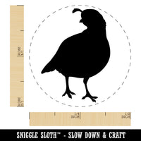 Walking Quail Bird Solid Rubber Stamp for Stamping Crafting Planners