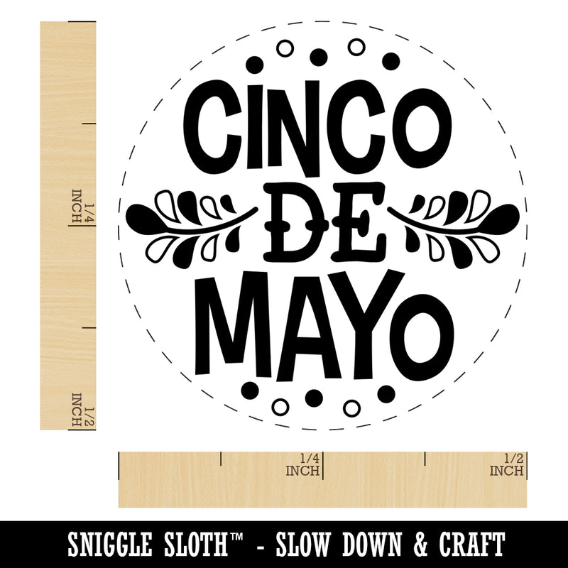 Cinco De Mayo Rubber Stamp for Stamping Crafting Planners