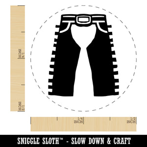 Cowboy Rodeo Pants Chaps Chaparreras Rubber Stamp for Stamping Crafting Planners
