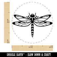 Dazzling Dragonfly Dasher Darner Insect Rubber Stamp for Stamping Crafting Planners