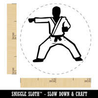 Kung Fu Martial Arts Rider Stance Karate Gi Rubber Stamp for Stamping Crafting Planners
