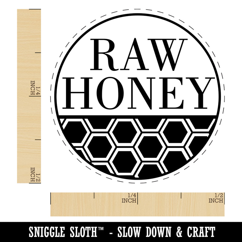 Raw Honey Bee for Apiarist Beekeeper Rubber Stamp for Stamping Crafting Planners