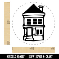 Small Cute Two Story House Home Rubber Stamp for Stamping Crafting Planners