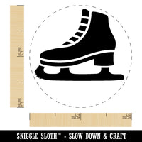 Ice Skate Skating Winter Sport Rubber Stamp for Stamping Crafting Planners