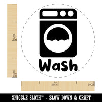 Laundry Wash Washing Machine Rubber Stamp for Stamping Crafting Planners