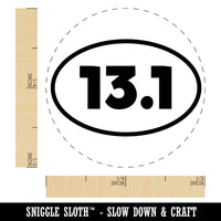 13.1 Half Marathon Runner Rubber Stamp for Stamping Crafting Planners