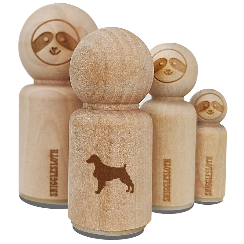 Brittany Spaniel Dog Solid Rubber Stamp for Stamping Crafting Planners