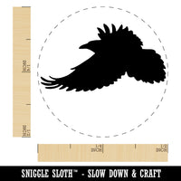 Flying Raven Bird Rubber Stamp for Stamping Crafting Planners