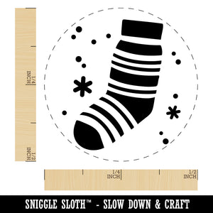 Christmas Stocking Sock Rubber Stamp for Stamping Crafting Planners