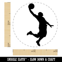 Basketball Player Slam Dunk Sports Rubber Stamp for Stamping Crafting Planners