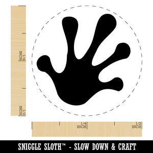 Frog Toes Footprint Rubber Stamp for Stamping Crafting Planners