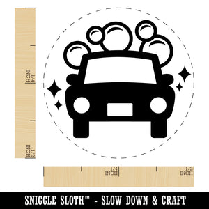 Car Wash Rubber Stamp for Stamping Crafting Planners