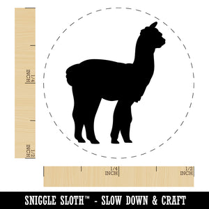 Alpaca Silhouette Rubber Stamp for Stamping Crafting Planners