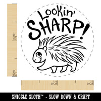 Lookin' Sharp Porcupine Teacher Student Rubber Stamp for Stamping Crafting Planners