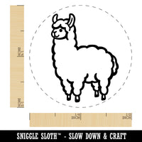 Alpaca Llama Full Body Rubber Stamp for Stamping Crafting Planners