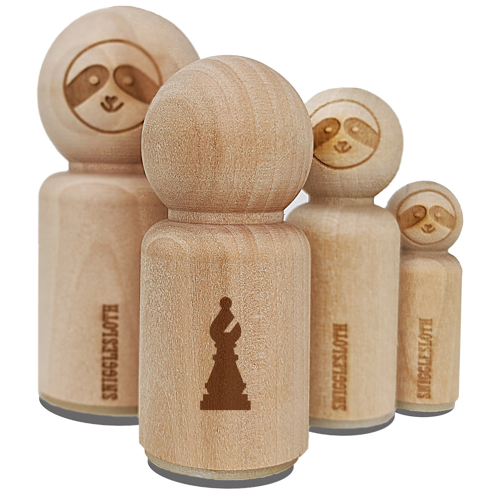 Chess Bishop Piece Rubber Stamp for Stamping Crafting Planners