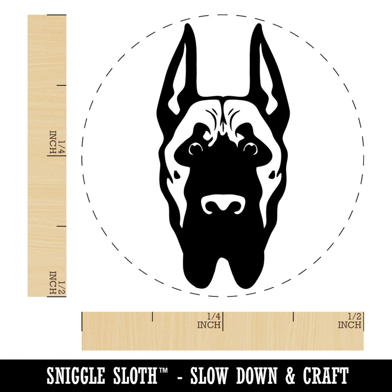 Great Dane Dog Head Pet Rubber Stamp for Stamping Crafting Planners