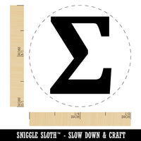 Summation Sigma Sum Math Symbol Rubber Stamp for Stamping Crafting Planners