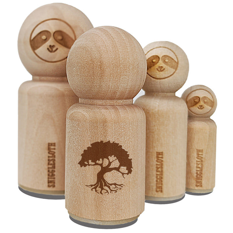 Swampy Mangrove Tree with Roots Rubber Stamp for Stamping Crafting Planners