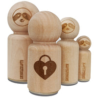 Heart Lock Key Rubber Stamp for Stamping Crafting Planners