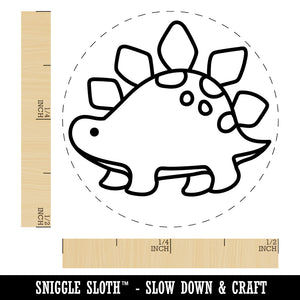 Baby Nursery Stegosaurus Dinosaur Rubber Stamp for Stamping Crafting Planners