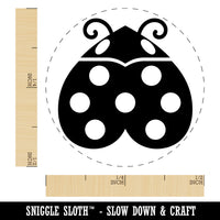 Love Bug Heart Shaped Ladybug Rubber Stamp for Stamping Crafting Planners