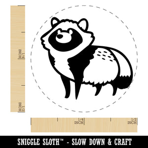 Alert Tanuki Japanese Raccoon Dog Rubber Stamp for Stamping Crafting Planners