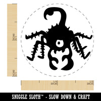 Creepy Scorpion Bug Creature Rubber Stamp for Stamping Crafting Planners