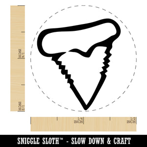 Shark Tooth Fang Rubber Stamp for Stamping Crafting Planners