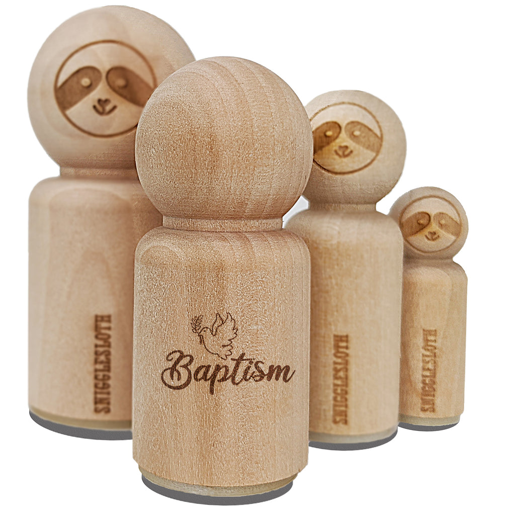 Baptism Dove Christening Rubber Stamp for Stamping Crafting Planners