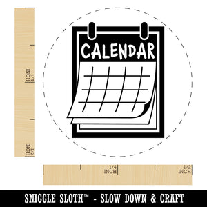 Calendar Day Planner Rubber Stamp for Stamping Crafting Planners