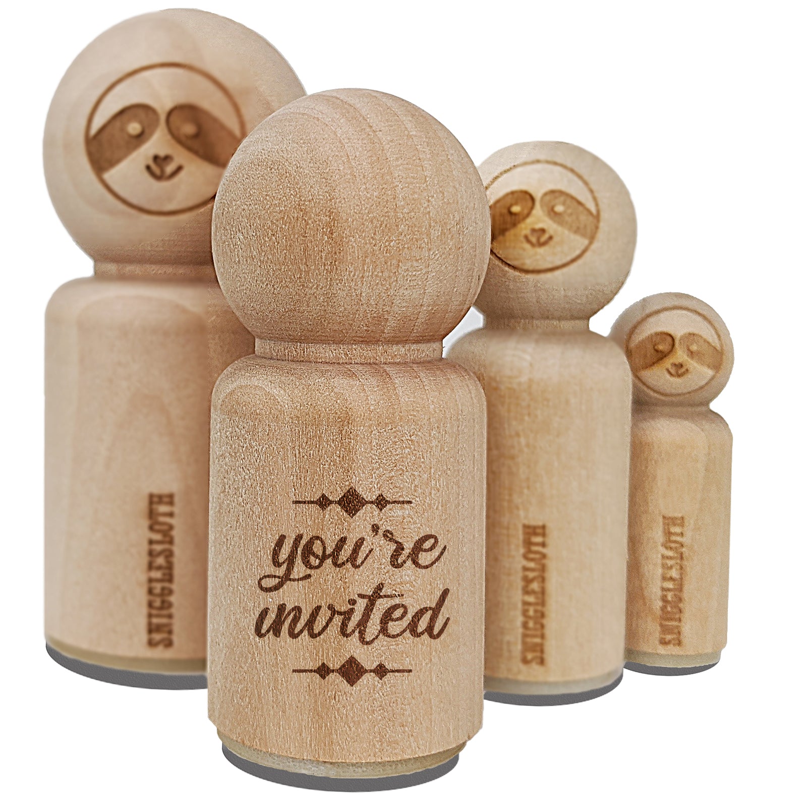 You're Invited Script Rubber Stamp for Stamping Crafting Planners