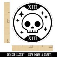Death Tarot Card Rubber Stamp for Stamping Crafting Planners