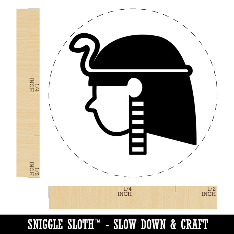 Egyptian Head Rubber Stamp for Stamping Crafting Planners