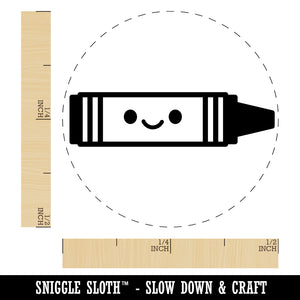 Kawaii Crayon Crafts Teacher School Rubber Stamp for Stamping Crafting Planners
