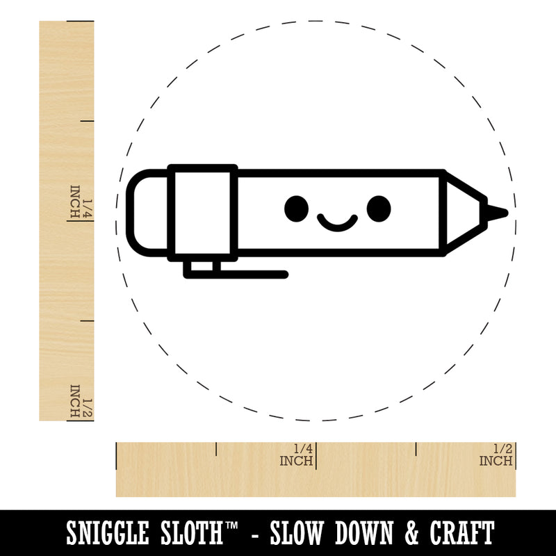 Kawaii Mechanical Pencil Teacher School Rubber Stamp for Stamping Crafting Planners